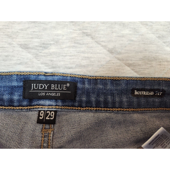 Judy Blue Women's Blue Medium Wash Boyfriend Fit Stretch Denim‎ Jeans Size 9/29 - Picture 3 of 7